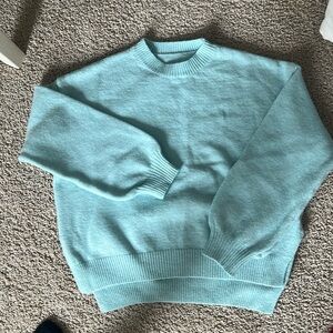 Blue soft pullover sweater